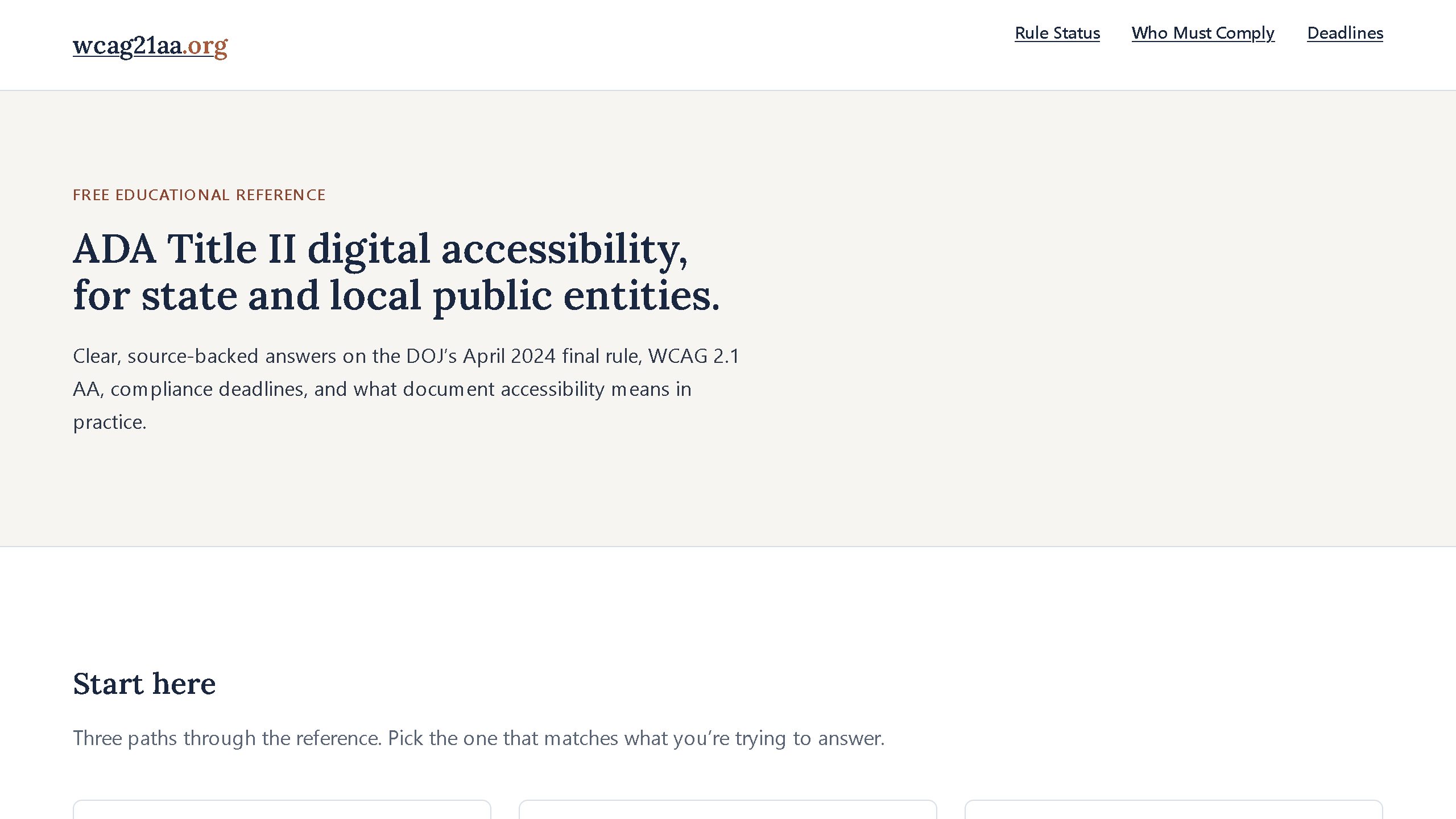 wcag21aa.org website